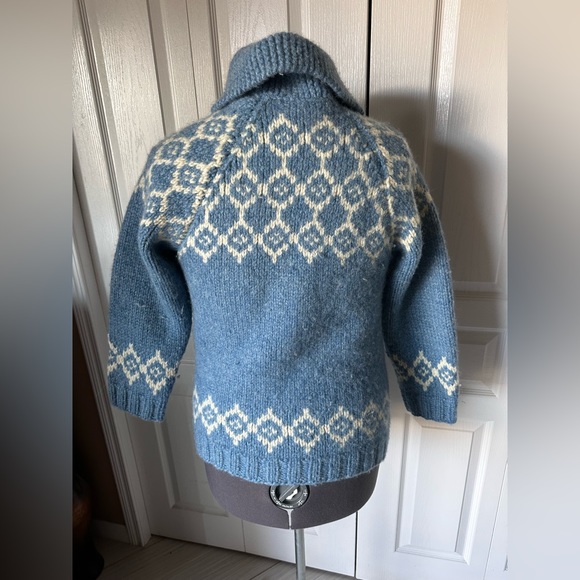 COPY - Handmade heavy duty wool cardigan zip up sweater - Picture 2 of 7